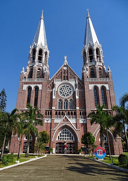 St Mary's Cathedral, a Catholic Church in Yangon (formerly Rangoon), Myanmar (Burma).