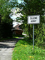 Čeština: Cedule označující začátek vsi Železné Horky, okres Havlíčkův Brod. English: Municipal border sign of in the village of Železné Horky, Havlíčkův Brod District, Vysočina Region, Czech Republic.