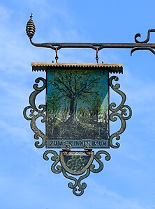 Inn sign Half-timbered house from Hésingue Écomusée d’Alsace Ungersheim France