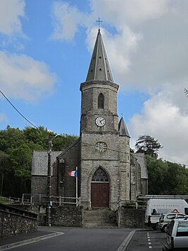 De kerk van La Glacerie