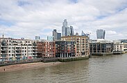 Views from London Millennium Bridge in May 2023