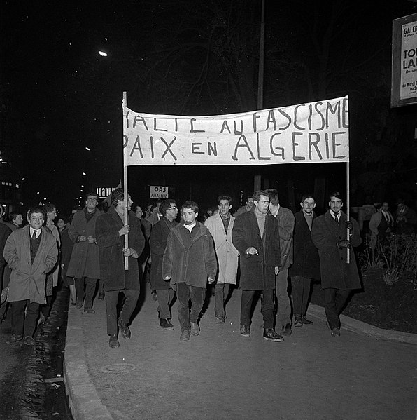 Demonstration against the OAS in January 1962