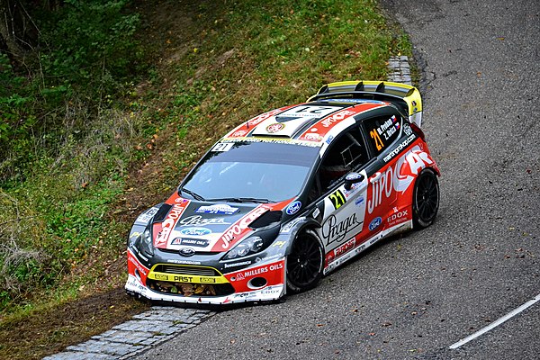 Prokop during the 2012 Rallye de France.