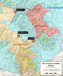 2021 Armenia-Azerbaijan Border Clashes.svg