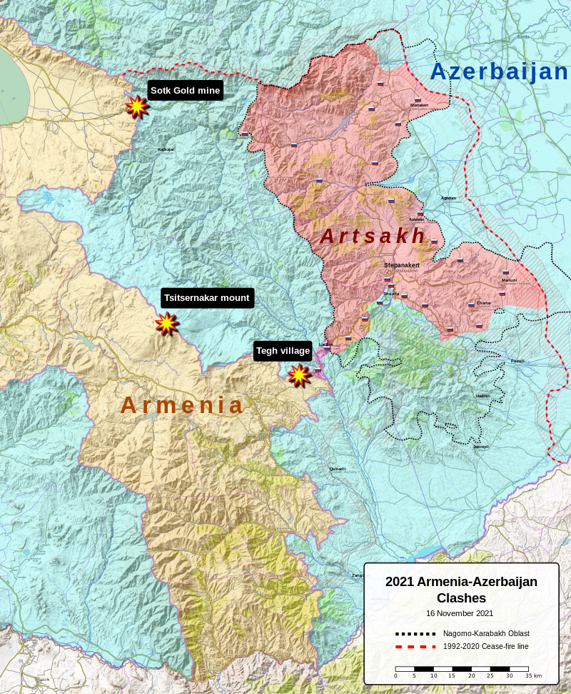Document - Armenia: Map - People in a refugee-like situation from NK (17  Feb 2021)