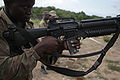 2nd Company, Beninese Army soldier on range at Bembèrèkè 2009-06-13