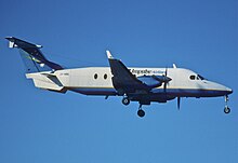 Impulse Airlines Beechcraft 1900D in August 1999 67cg - Impulse Airlines Beech 1900D Airliner; VH-MML@SYD;15.08.1999 (8296720341).jpg