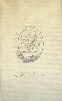 Ex libris of the Clan Christie A. H. Christie.jpg