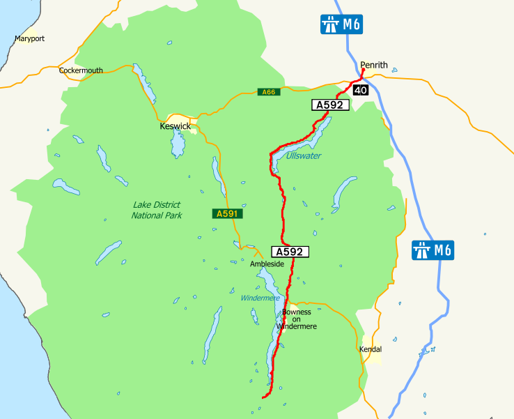 File:A592 road map.svg