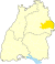 Lage des Ostalbkreises in Baden-Württemberg