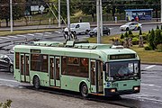 English: AKSM-321 trolleybus. Minsk, Belarus Беларуская: Тралейбус АКСМ-321. Мінск, Беларусь Русский: Троллейбус АКСМ-321. Минск, Беларусь