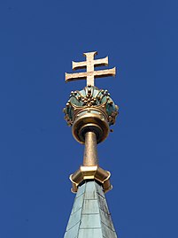 Top of the eastern spire of the Jesuitenkirche, Vienna