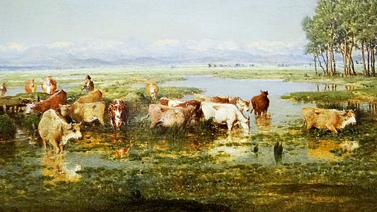 Un marais dans les Landes (1852), Paris, musée du Louvre.