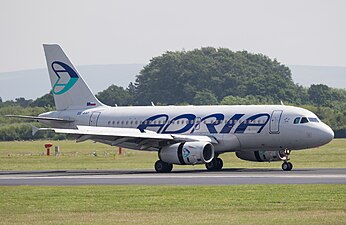 En Airbus A319 för Adria Airways.