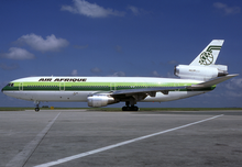 A McDonnell Douglas DC-10-30 at Paris-Charles de Gaulle Airport in 1980. The airline received the first aircraft of the type in 1973. With registration TU-TAM and named ''Cotonou'', this particular aircraft was the second DC-10-30 the company received, in 1976. Air Afrique DC-10-30 TU-TAM CDG 1980-8-14.png