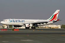 Airbus A330-200 SriLankan Airlines in aeroporto