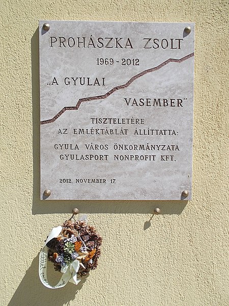 File:Ajtóssy Straße 2, Gedenktafel, 2022 Gyula.jpg