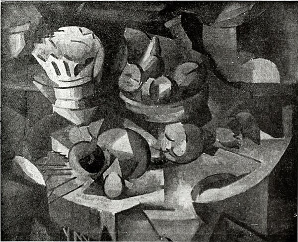 Albert Gleizes, 1911, Stilleben, Nature Morte, Der Sturm postcard, Sammlung Walden, Berlin. Collection Paul Citroen, sold 1928 to Kunstausstellung Der