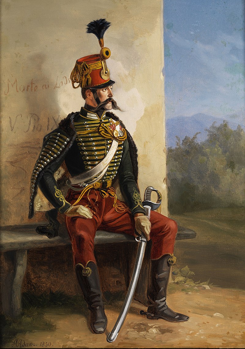 Albrecht Adam Soldat bei der Rast 1850.jpg