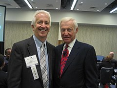 American publisher Alex Orfinger with businessman and advice columnist Harvey Mackay