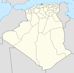 Map of Algeria highlighting Algiers