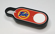 An Amazon Dash Button for Tide laundry detergent Amazon Dash Button Tide.jpg