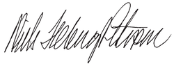 Niels Helveg Petersens signatur