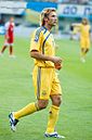Андрій Шевченко у складі збірної України у матчі проти збірної Туреччини. 12 серпня 2009 року