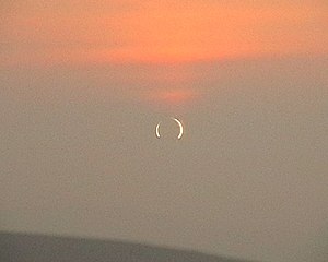 Annular eclipse from Tom Mor - near maximum (geograph 1662570).jpg