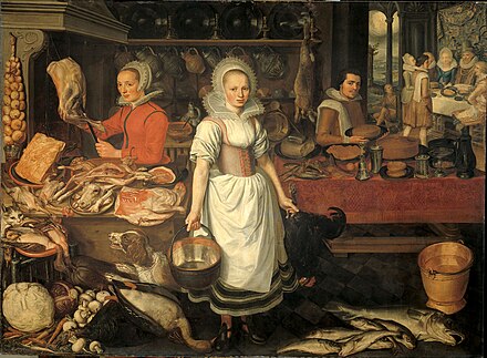 Питание европейцев в новое время. Питер Артсен голландский живописец. Питер Артсен пирушка. Средневековая кухня. Кухня 17 века в живописи.