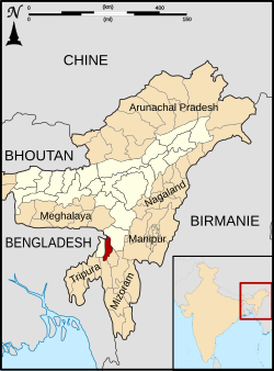 District location in Assam