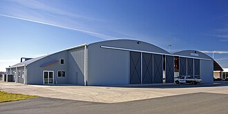 Australian Airline Pilot Academy hangar at Wagga Wagga Airport Australian Airline Pilot Academy.jpg