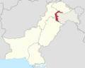 Azad Kashmir in Pakistan (rivendicazioni tratteggiate).svg