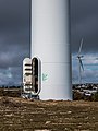 * Nomination Wind turbines Alstom-Ecotècnia Eco80 in the Badaia mountain range; door for accessing the tower; summit of Lorritxo. Álava, Basque Country, Spain --Basotxerri 09:34, 18 February 2018 (UTC) * Promotion Good quality. --Jacek Halicki 10:31, 18 February 2018 (UTC)