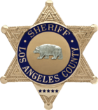 Badge of the LASD's sheriff
