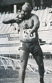 Bahadur Singh Chouhan Indian shot putter