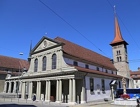 A Basilique Notre-Dame de Fribourg cikk illusztráló képe