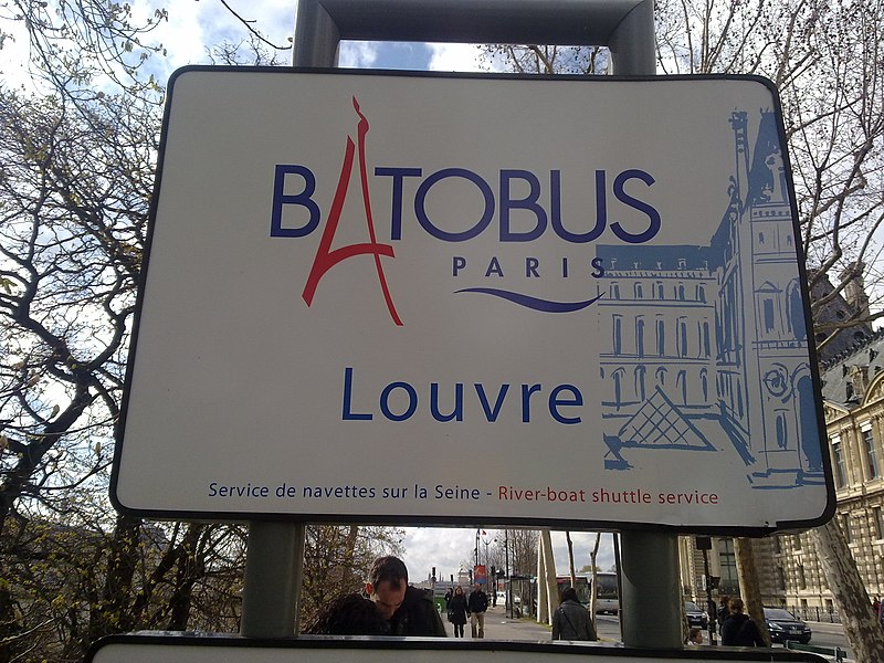 File:Batobus sign at the Louvre 2009.jpg