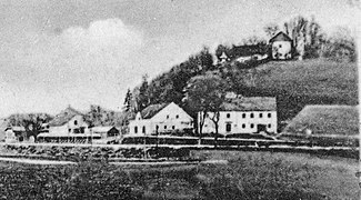 Ulrichsberg. Correspondenzkarte (Detail). Gelaufen 1902