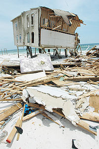 Beach front home damaged by hurricane dennis 2005.jpg