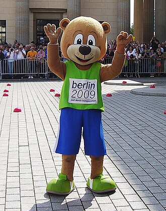 Mascot "Berlino" Berlino Leichtathletik-WM.jpg