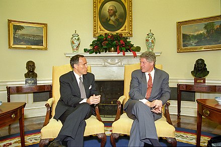 Rudy Giuliani with President Bill Clinton in 1993