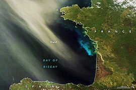 May 13 (1): Saharan dust over the Bay of Biscay