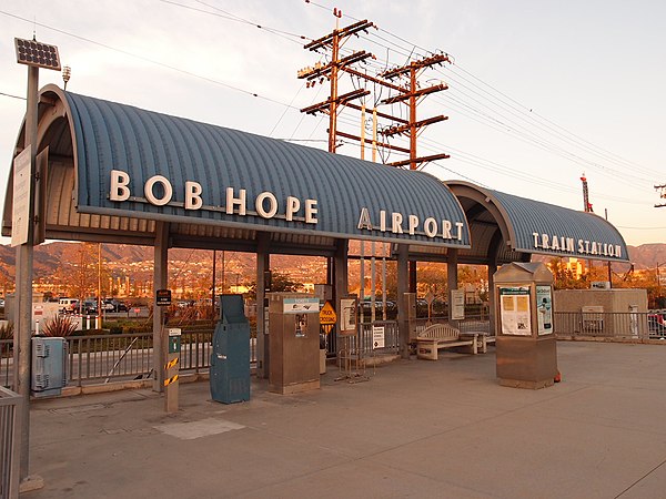 Station in 2012 (as Bob Hope Airport station)