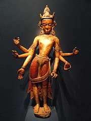 White Avalokiteshvara (Amoghapasha Lokeshvara), 14th century, Nepal.