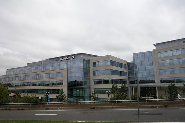 Boeing's global headquarters in Crystal City, Virginia