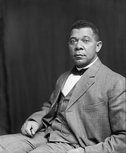 Booker T. Washington, by Frances Benjamin Johnston (restored by Adam Cuerden)