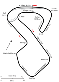 Trazado do circuíto de Brands Hatch