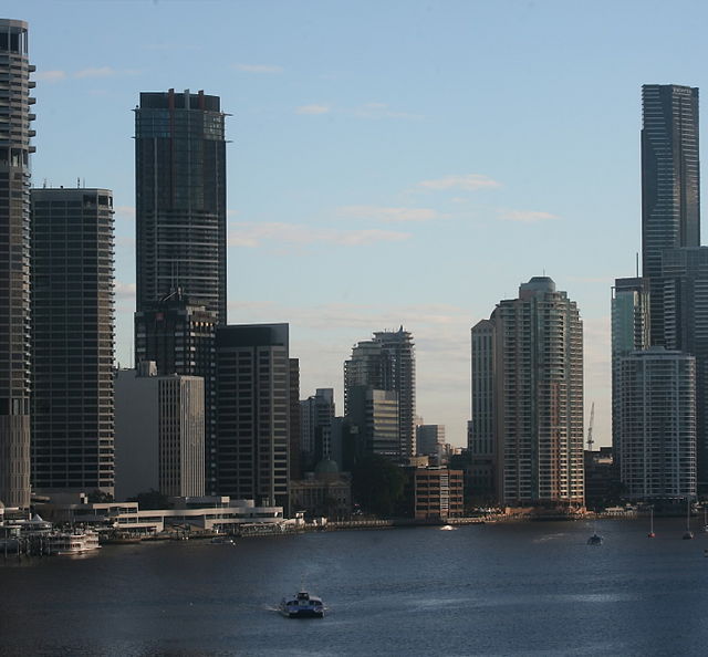 A Transdev Brisbane Ferries ferry on the Brisbane River