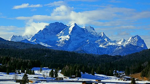 Hochblassen und Alpspitze im Winter